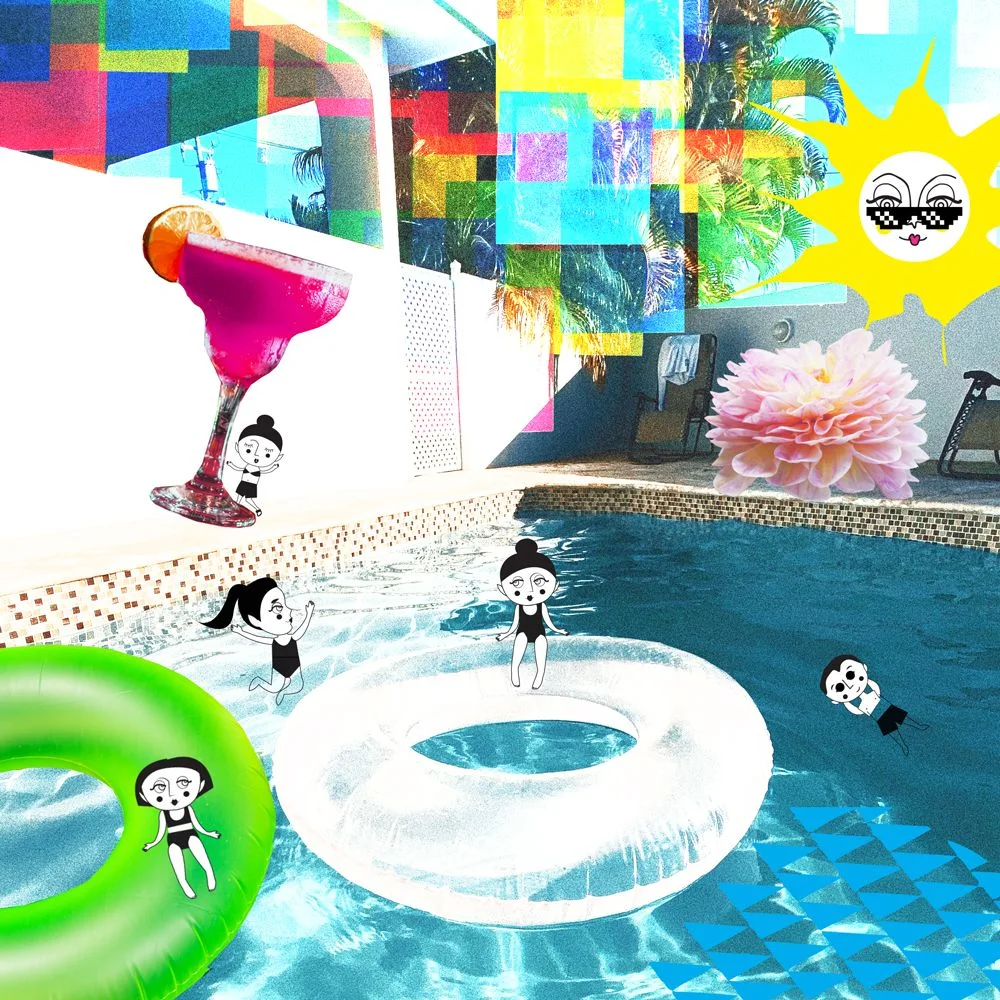 Epic Elves enjoying the pool
